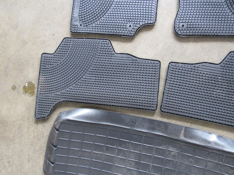 98-07 Lexus LX470 All Weather Floor Mats Cargo Mat Rubber Black SET 30