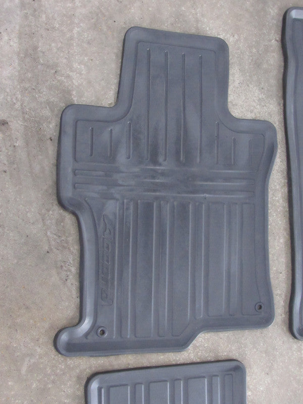 08-12 Honda Accord Sedan Accessory Black Rubber All Season Floor Mats 