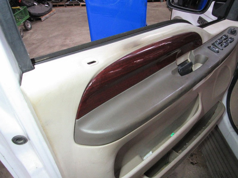 04 Ford Excursion Left LH Driver Side Front Door Trim Panel W/O Window