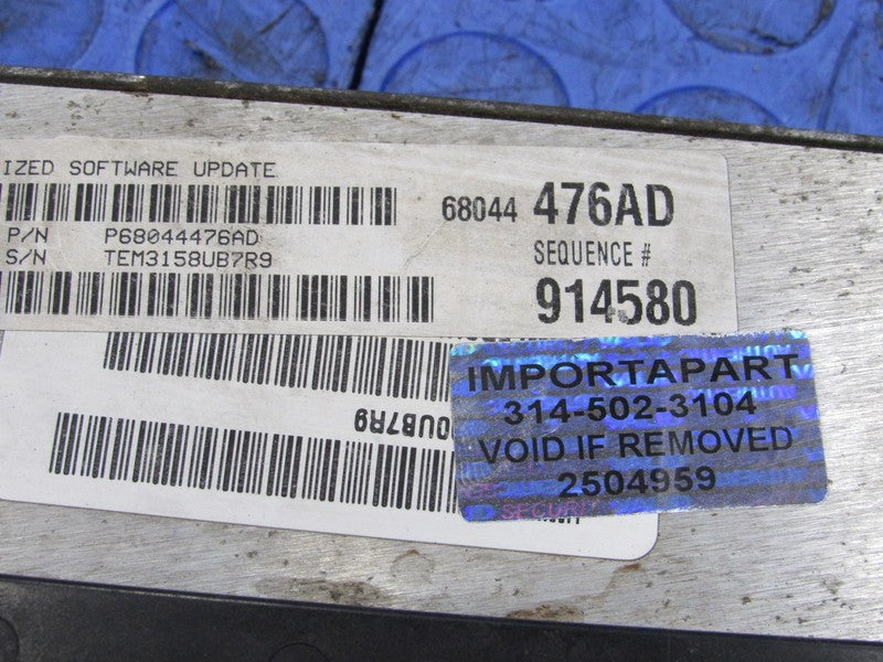 PROGRAMMED PLUG & PLAY 09 Aspen Durango 4.7L V8 4X4 ECM 68044476AD 476