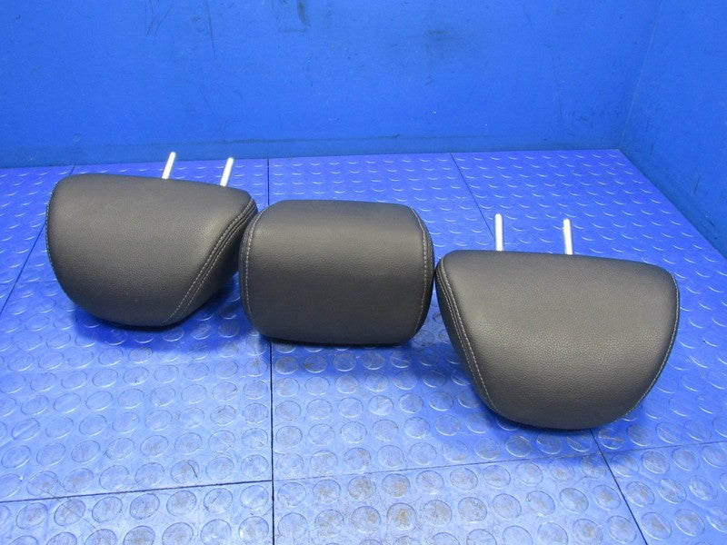 13-17 Honda Accord Sedan Rear Seat Headrests Head Rest Black Leather S
