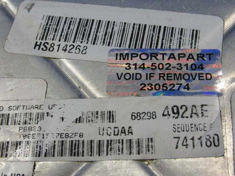 VIN PROGRAMMED 17 Ram 1500 5.7L 4X4 Engine Computer ECU 68298492 PROG 