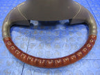 03-06 Escalade Yukon Denali Leather Wrapped Wood Grain Steering Wheel 
