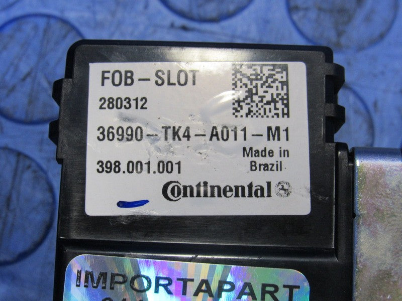 09-14 Acura TL Ignition Smart Key Fob Slot Control Module 36990-TK4-A0
