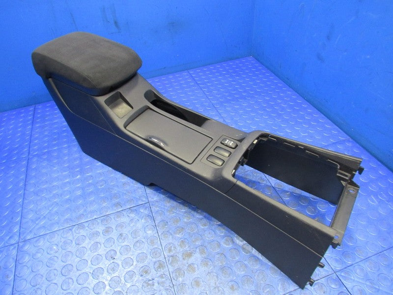 08-17 Mitsubishi Lancer Center Floor Console Suede Armrest Storage Bla
