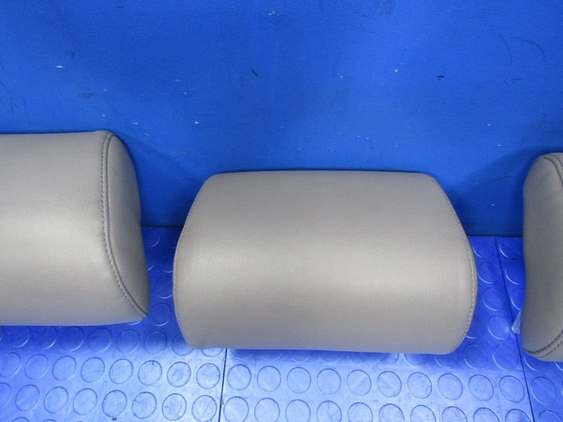 03-09 Toyota 4Runner Second Row Rear Seat Headrests Gray Leather Set 5