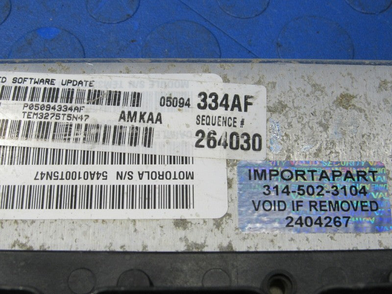 06 Dodge Ram Truck 3.7L V6 MT ECU ECM PCM Engine Computer 05094334AF 3