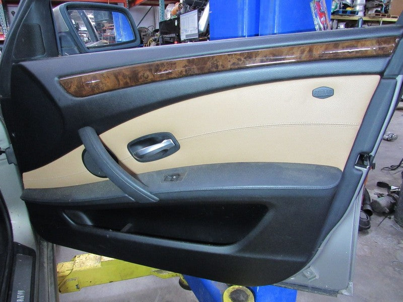 08-10 BMW 528 535 550 Right RH Passenger Front Door Trim Panel Natrual