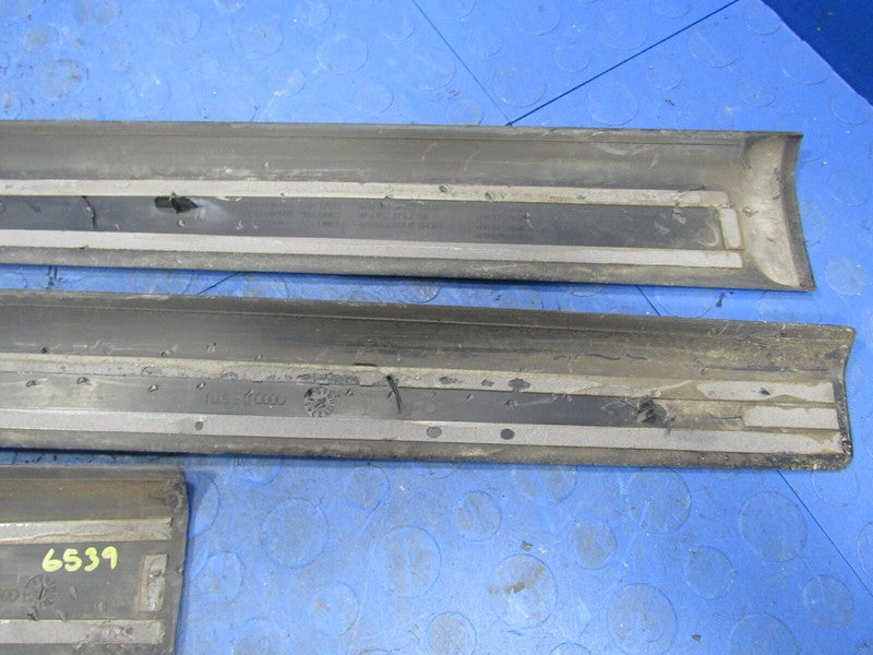 05-11 Audi S6 Door Sill Cover Protector Plate Lower Trim Plaque Set of