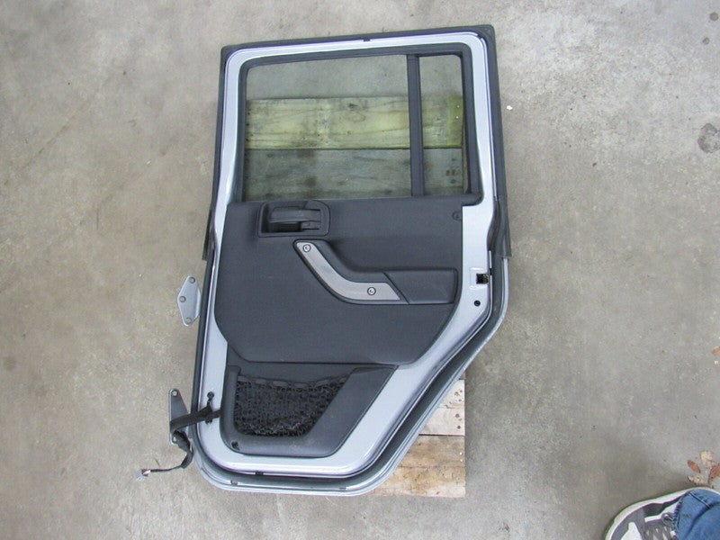 11-17 Jeep Wrangler Unlimited JK Rear Right Passenger Door Bright Silv