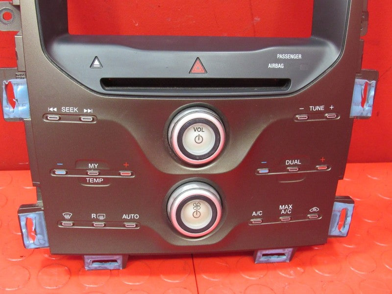 11-14 Ford Edge ATC Climate Heater Radio Control Panel Face BT4T-18A80