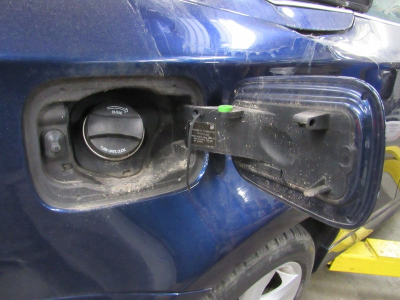 08-13 BMW 128 135 Fuel Tank Door Gas Filler Lid Deep Sea Blue A76