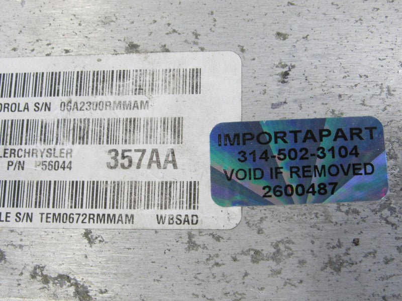 PLUG & PLAY 02 Grand Cherokee 4.0L Engine Computer ECU 56044357 PROG 0