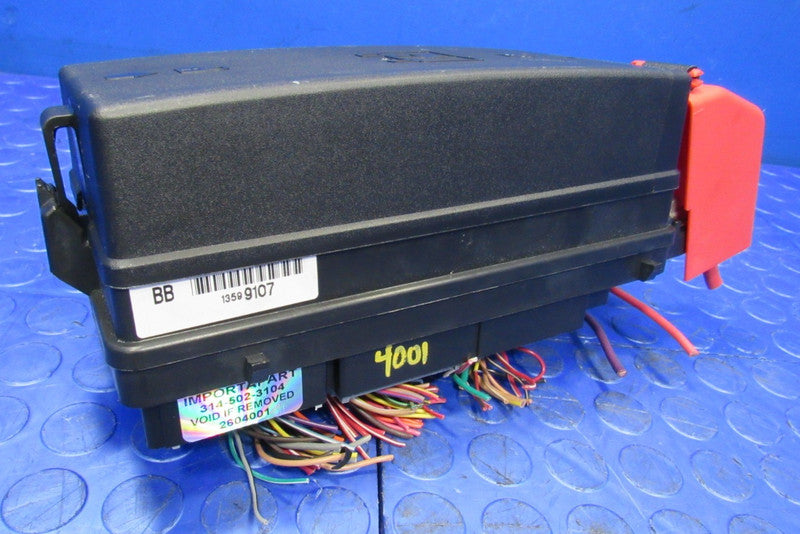08-11 Cadillac DTS Buick Lucerne Cabin Under-Seat Fuse Relay Box 13599