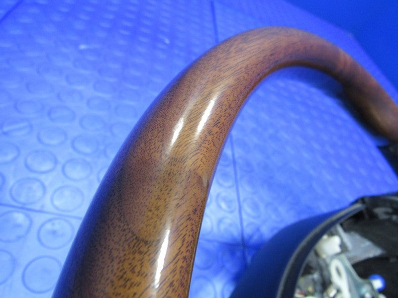 02-05 Lexus SC430 Steering Wheel Wood Grain Black Leather OEM 1533