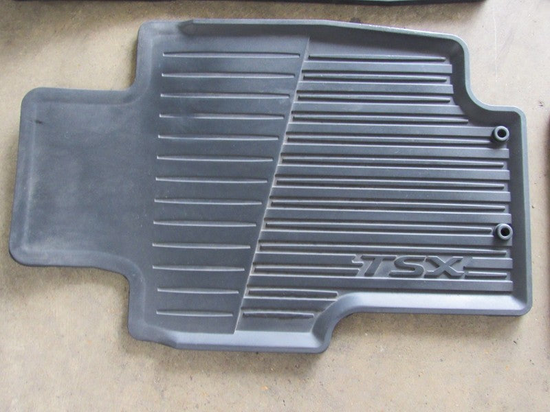 04-08 Acura TSX Original All-Season Black Rubber Floor Mats Set Liners