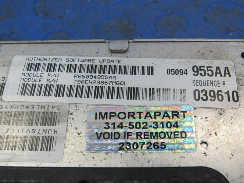 PLUG & PLAY 06 Charger Magnum 300 3.5L Engine Computer ECU 05094955 PR
