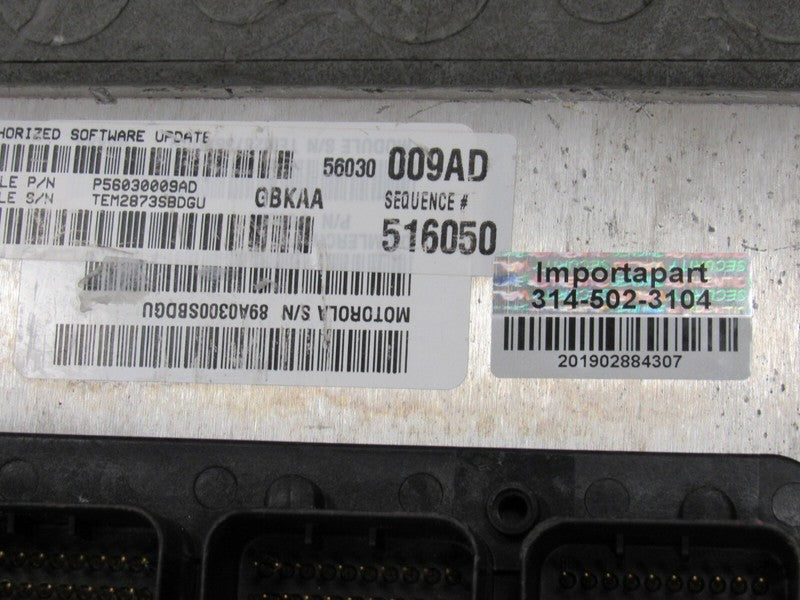 PROGRAMMED PLUG & PLAY 04 Dodge Dakota 3.7L AT ECM 009 56030009 PROG