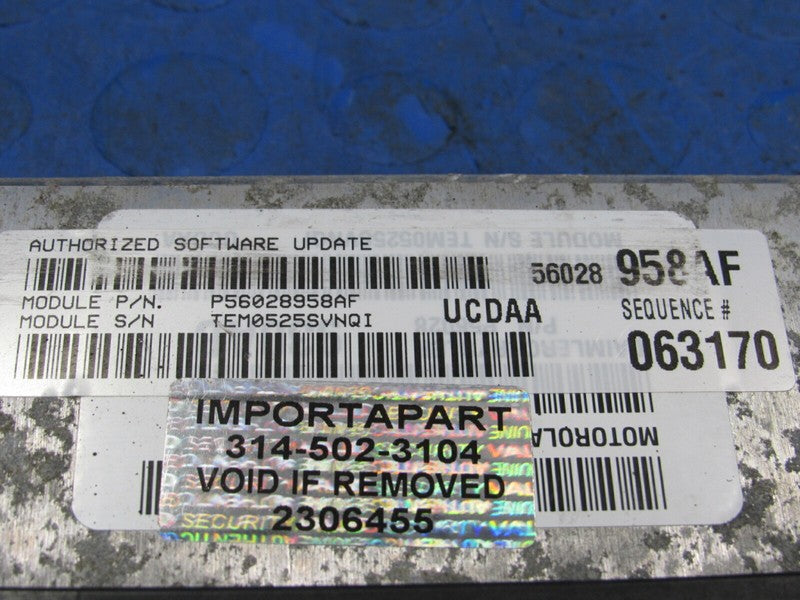 PLUG & PLAY 05 Dodge Ram Truck 5.7L Hemi Engine Computer ECU 56028958 
