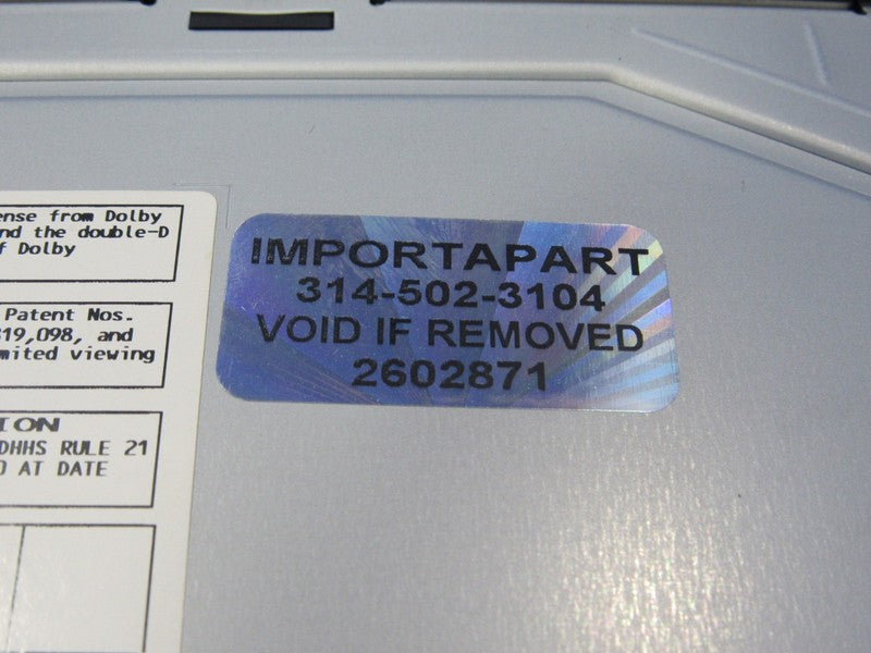 06-07 Land Cruiser LX470 UZJ100 Disc CD Player Changer Magazine 86270-