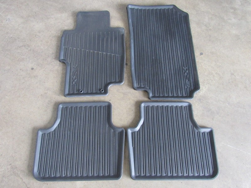 04-08 Acura TSX Original All-Season Black Rubber Floor Mats Set Liners