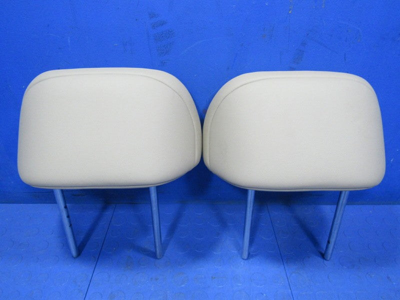 08-13 Toyota Highlander Second Row Rear Seat Headrests Tan Leather Set