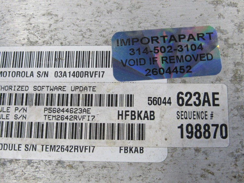 PROGRAMMED PLUG & PLAY 03 Jeep Liberty KJ 3.7 V6 AT ECM 56044623AE 623