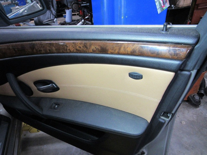 08-10 BMW 528 535 550 Right RH Passenger Front Door Trim Panel Natrual