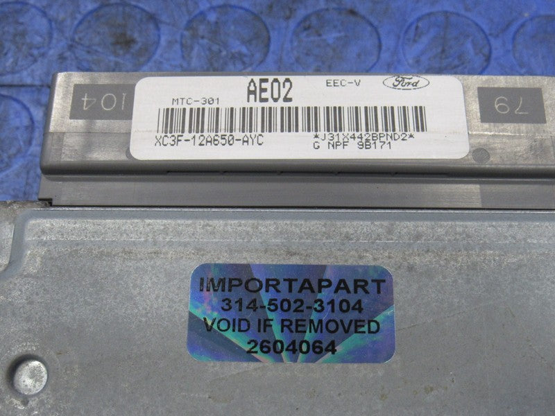 99 Ford F250 F350 6.8L V10 AT ECU ECM PCM Engine Computer XC3F-12A650-