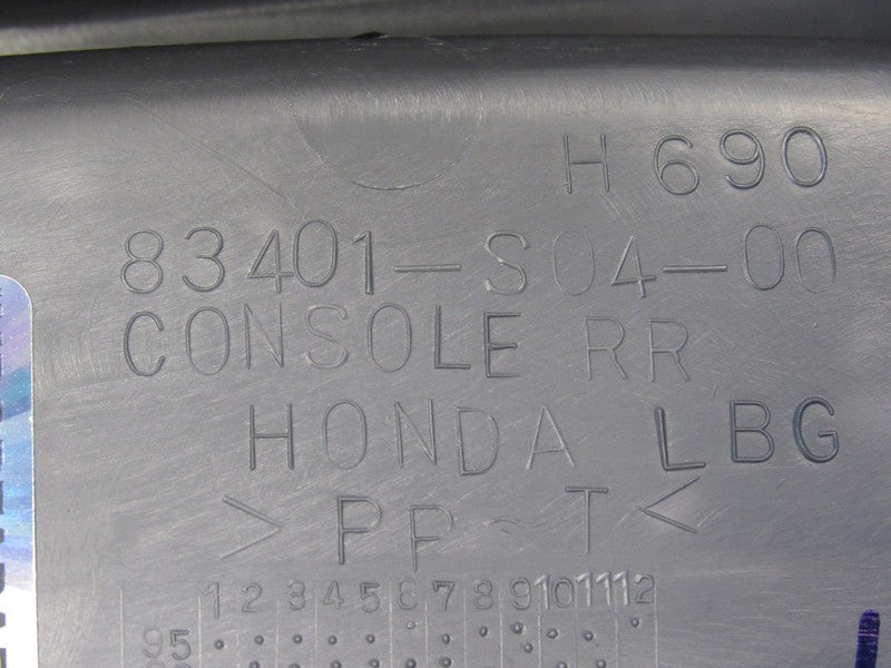 96-00 Honda Civic Coupe Sedan Center Console Armrest Storage Charcoal 