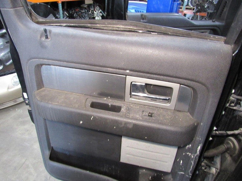 12-14 Ford F-150 Crew Cab Left LH Driver Side Rear Door Trim Panel Bla