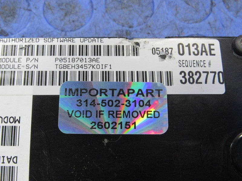 PROGRAMMED PLUG & PLAY 08 Charger Magnum 300 2.7 V6 ECM 05187013AE 013