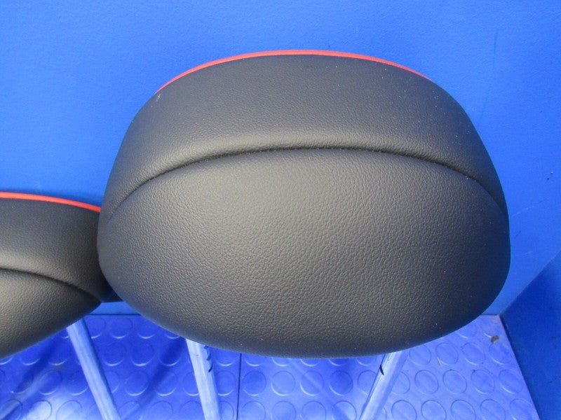 11-16 Mini Countryman Rear Seat Headrest Head Rest Set of 3 Black/Red 
