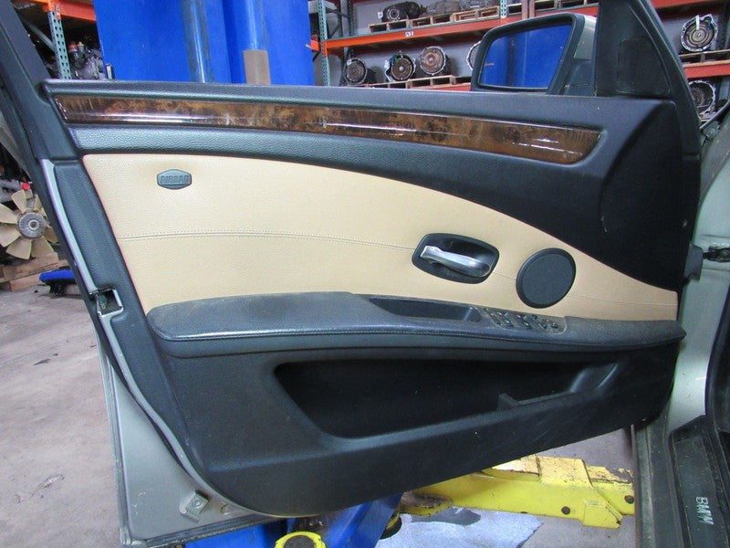 08-10 BMW 528 535 550 Left LH Driver Side Front Door Trim Panel Natura