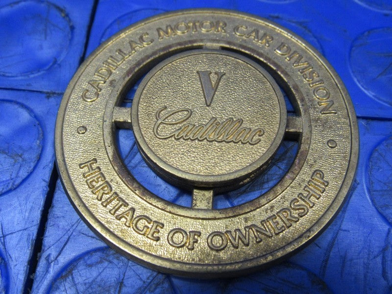 Cadillac Motor Car Division Heritage of Ownership Grille Medallion V #