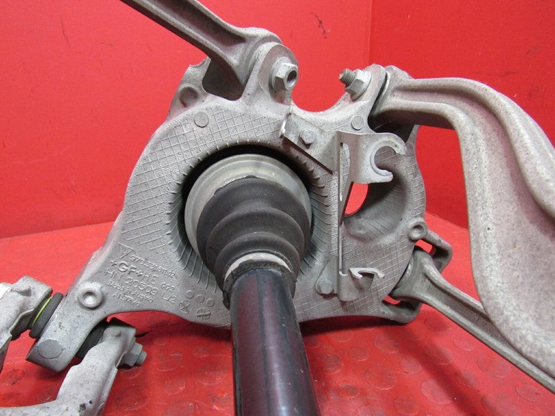 10-13 Porsche Panamera Left Rear Spindle Knuckle Hub Control Arm Axle 