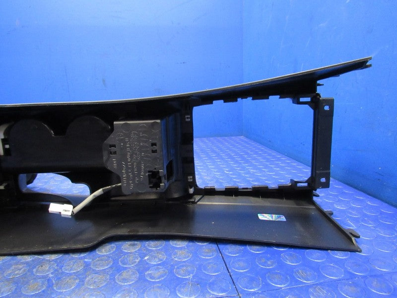 08-17 Mitsubishi Lancer Center Floor Console Suede Armrest Storage Bla