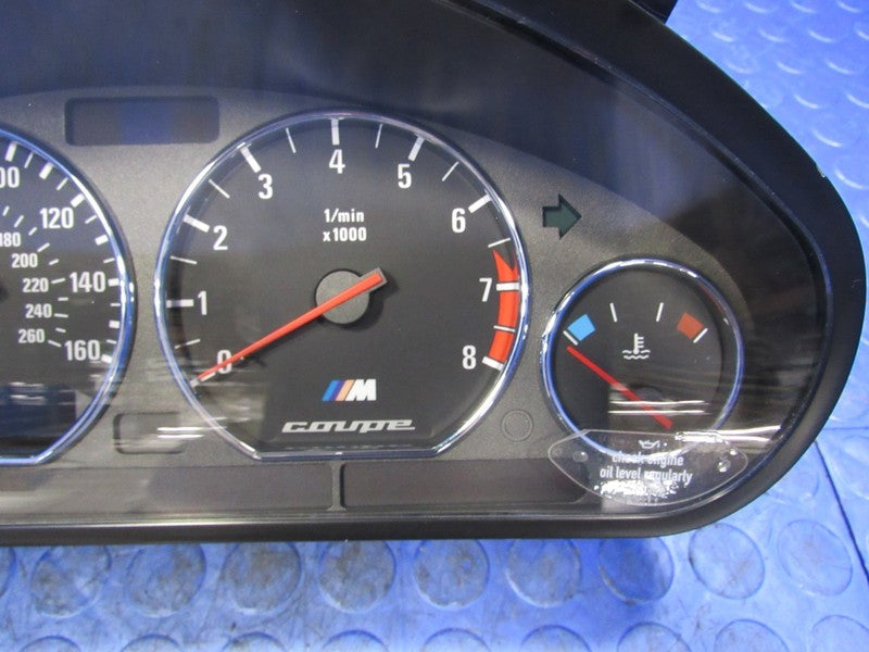 99-00 BMW Z3 M Coupe 6cyl 3.2L Manual Instrument Cluster W/Chrome Trim