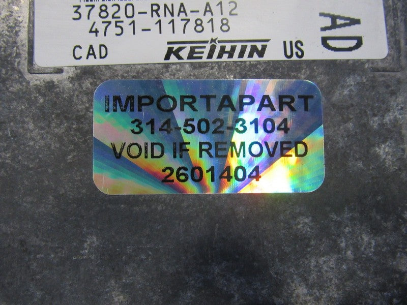 06-08 Honda Civic 1.8L 4 Cyl M/T ECU ECM Engine Computer 37820-RNA-A12