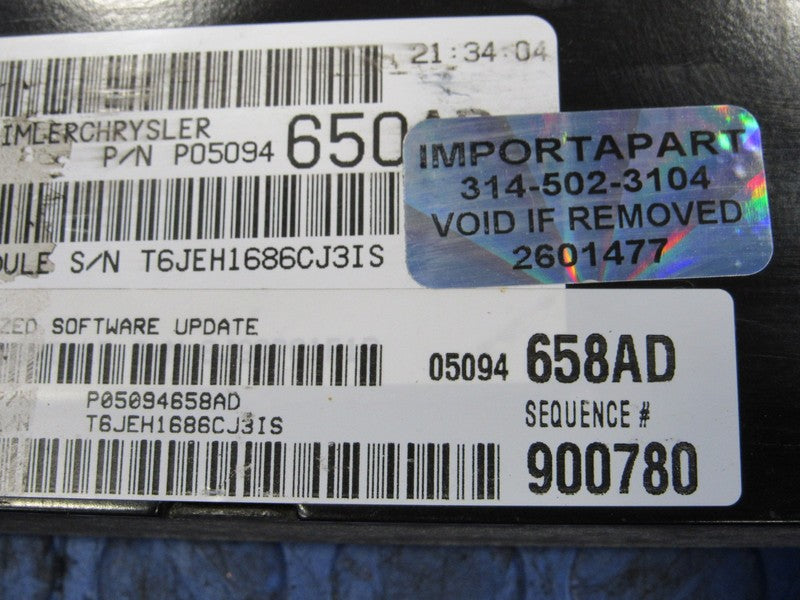 PLUG & PLAY 06 Caravan Town & Country 3.8 Engine Computer ECU 05094658