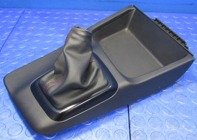 12 Honda Civic Si Black Red Shifter Shift Boot Bezel Center Console Ga