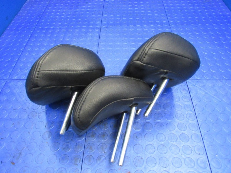 12-13 Honda Civic Si Coupe Rear Row Seat Headrest Head Rest Black Leat