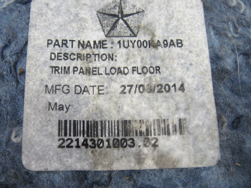 12-18 Fiat 500 Trunk Floor Board Lining Cover Trim Panel Genuine OEM 0