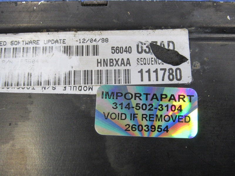 PROGRAMMED PLUG & PLAY 99 Dodge Dakota 3.9L V6 AT ECM 56040037AD 037 P