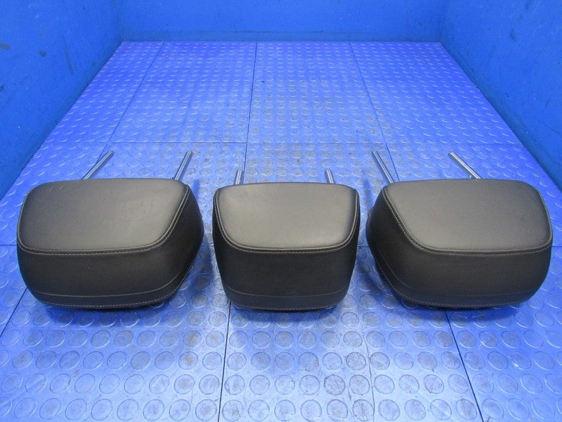 11-18 Porsche Cayenne 958 Front & Rear Headrests W/ Crest Set of 5 Bla