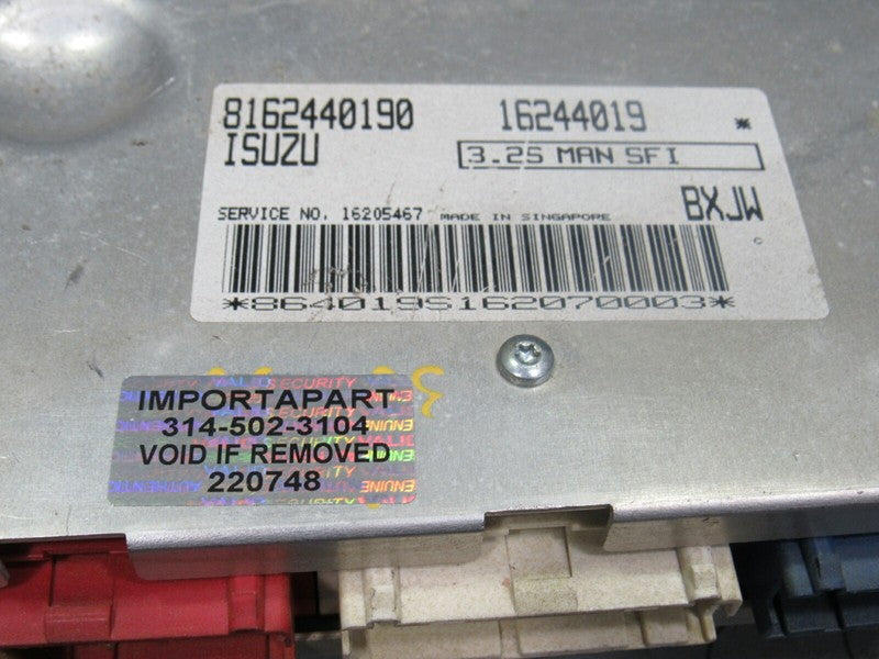 96 Honda Passport 3.6L MT ECU PCM Engine Computer Control Unit 8162440