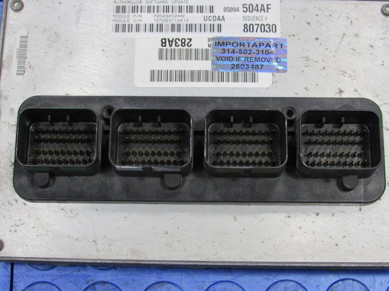 08 Dodge Ram 1500 Truck 5.7L ECU ECM PCM Engine Computer 504 05094504A
