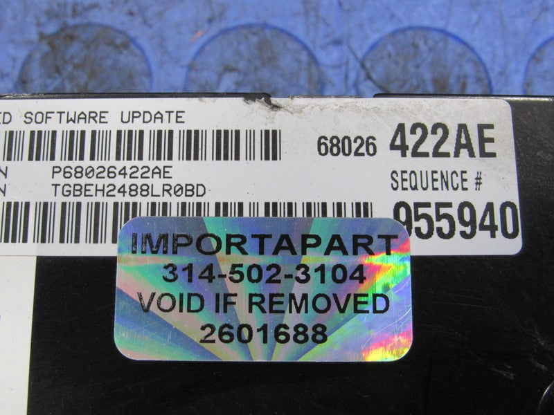 PLUG & PLAY 09 Dodge Charger 300 2.7L V6 Engine Computer ECU 68026422 