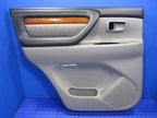 04-07 Lexus LX470 UZJ100 Rear Left LH Driver Door Panel Grey Leather 2