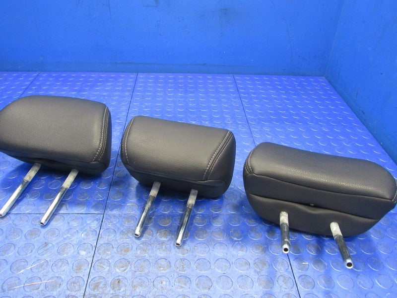 13-17 Honda Accord Sedan Rear Seat Headrests Head Rest Black Leather S